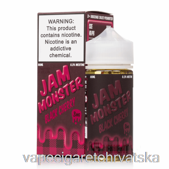 Vape Cigarete Crna Trešnja - Džem Monster - 100ml 0mg